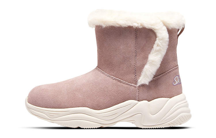 Skechers Fleece Lined Thermal Comfortable Crew Kids' Boots Light Pink Teenagers