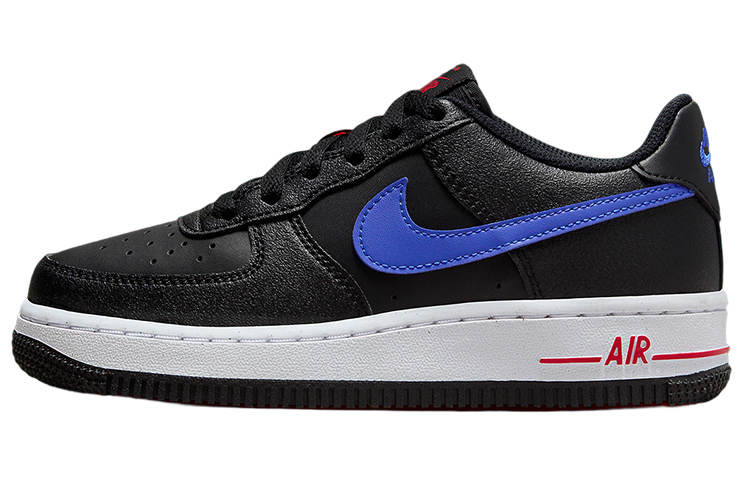 Nike Nike Air Force 1 Slip Resistant Cushioning Low top Kids' Skateboarding Shoes Black Children Aged 3 7 Years Old
