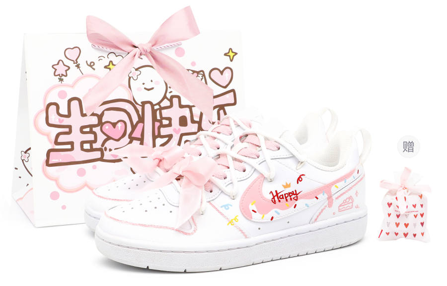 Nike Nike Court Borough Crow Made, Happy Birthday, Special Shopping Bag, Sweetie, Anti Aging, Cute Cartoon Low top