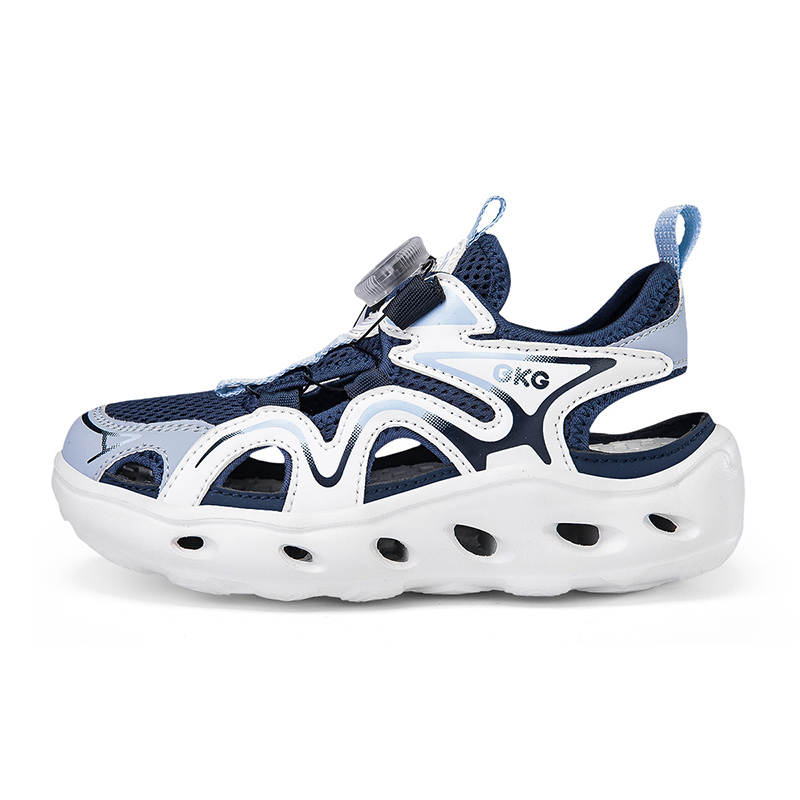 BKG Rebound Support Abrasion Resistant Lightweight Cushioning Breathable Low top Sandal Blue Kids'