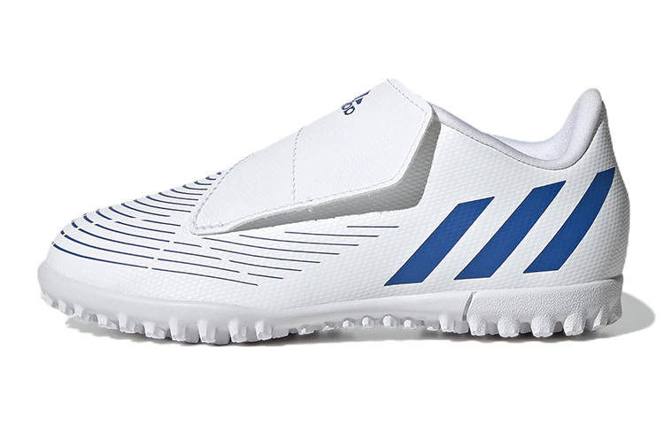 Adidas Adidas Abrasion Resistant Low top Soccer Shoes White Blue Kids'