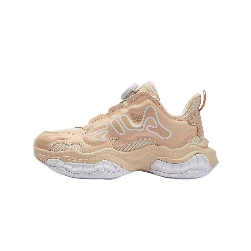FILA KIDS BOA Low top Kids' Running Shoes Frosted Almond Gold/Lamb White Kids'