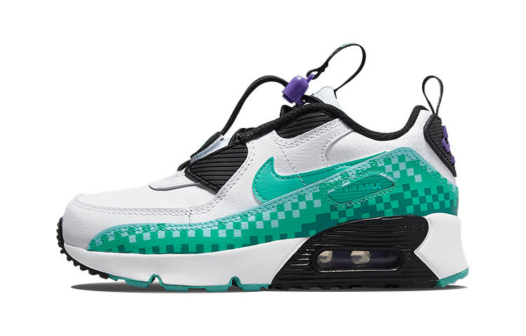 Nike Nike Air Max 90 Toggle SE Kids Lifestyle Shoes White Green Children Aged 3 7 Years Old