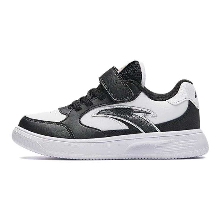 Antakids Synthetic Leather Slip Resistant Abrasion Resistant Low top Kids' Skateboarding Shoes White Black Kids'