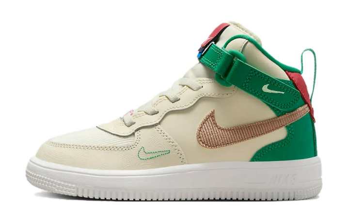 Nike Nike Force 1 Mid EasyOn SE PS 'Coconut Milk Stadium Green'