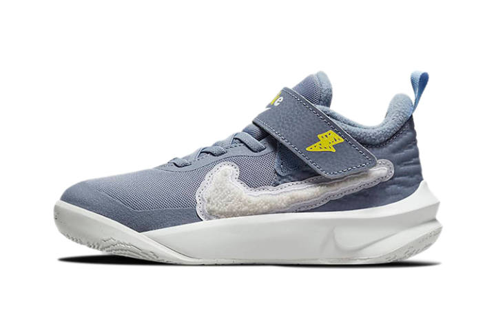 Nike Nike Team Hustle D 10 Dream Low top Basketball Shoes Blue White Children Aged 3 7 Years Old