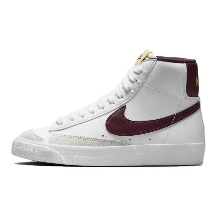 Nike Nike Blazer Mid High top Skateboard Shoes White Red Unisex