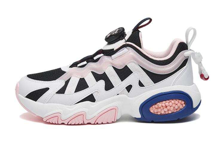 Antakids Slip Resistant Low top Casual Shoes Black Anta White Apricot Blossom Pink Teenagers
