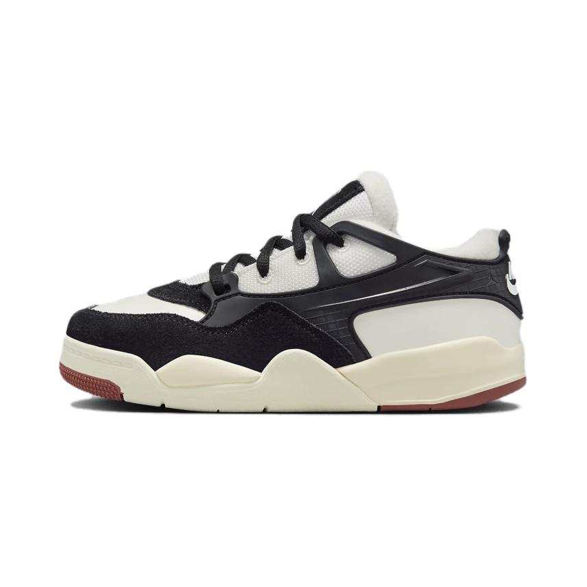 Jordan Jordan Air Jordan AJ4 Slip Resistant Abrasion Resistant Kids Lifestyle Shoes Black Children Aged 3 7 Years Old