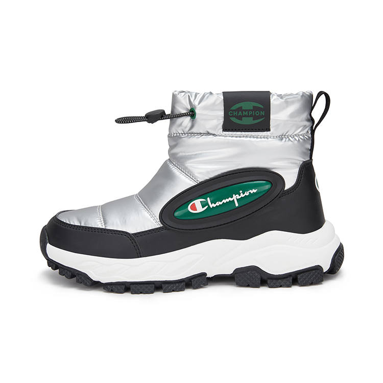 Champion Kids Synthetic Leather, Textile Slip Resistant Thermal Slip Resistant Thermal Kids' Boots Silver Gray Kids'