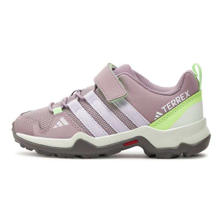 Adidas Adidas Terrex Ax2r Cushioning Abrasion Resistant Cushioning, Wear Resistant Low top Kids' Outdoor Shoes Purple Green