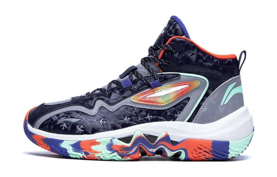 Li-Ning YOUNG Li Ning YOUNG Basketball Shoes Purple Blue Teenagers