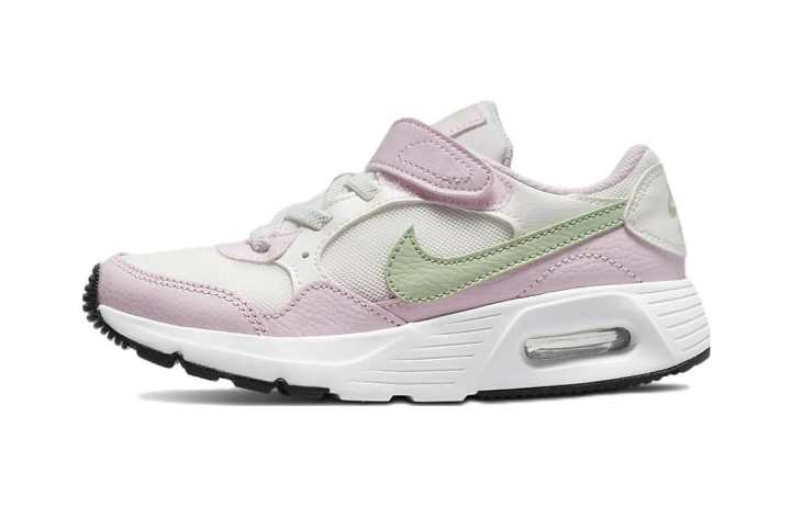 Nike Nike Air Max SC Vintage Cushioning Abrasion Resistant Breathable Low top Kids' Casual Shoes Hook and Loop Pink Green