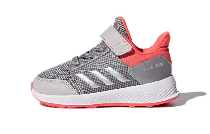 Adidas Adidas Rapida Comfortable Abrasion Resistant Abrasion Resistant Low top Toddler Shoes Gray Pink Infant And Toddler