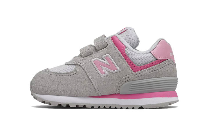 New Balance New Balance 574 Collection Comfortable Cushioning Abrasion Resistant Breathable Low top Toddler Shoes Cloud Gray