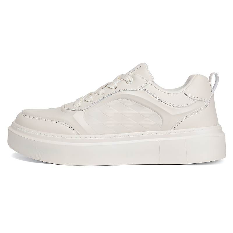 KUDING Microfiber Leather Slip Resistant, Lightweight, And Breathable Low top Skateboard Shoes Men's