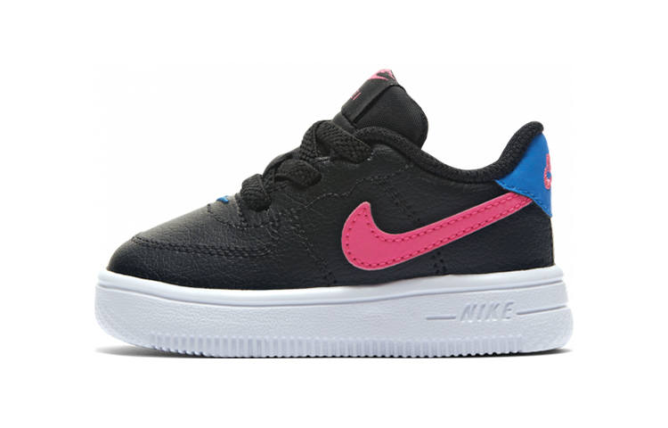 Nike Nike Air Force 1'18 Abrasion Resistant Low top Skateboard Shoes Black Pink Infant And Toddler