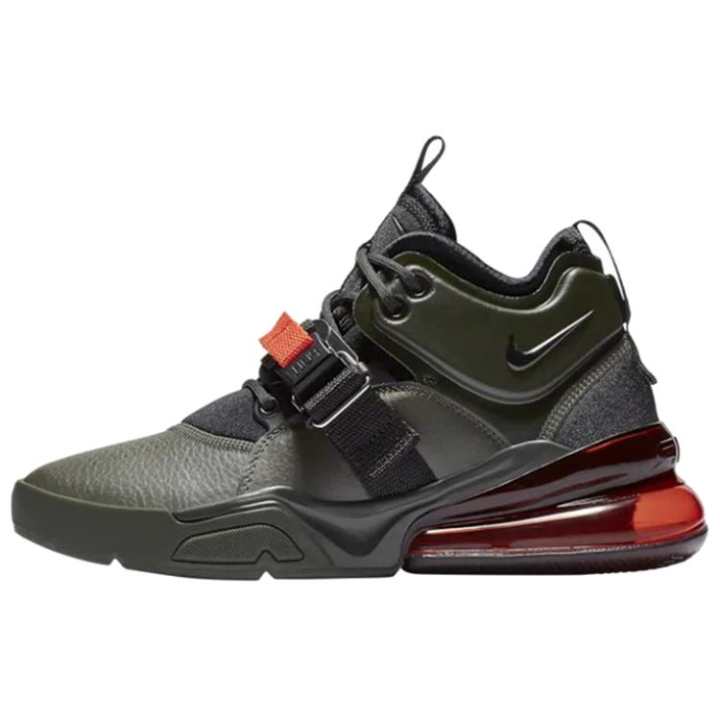 Nike Nike Air Force 270 Cushioning Slip Resistant Mid top Casual Shoes Black Red Unisex