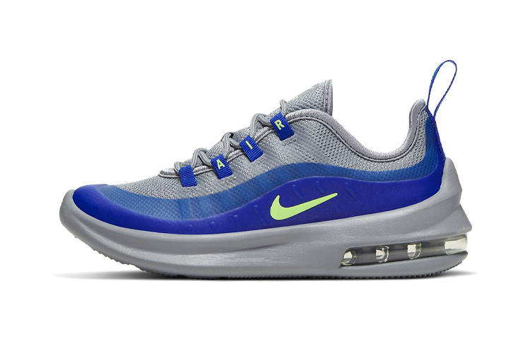 Nike Nike Air Max Axis Lightweight Cushioning, Wear Resistant Kids Lifestyle Shoes Gray Blue Children Aged 3 7 Years Old