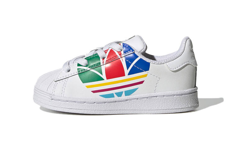 Adidas Originals Superstar Pure EI TD Slip Resistant Cushioning Low top Skateboard Shoes White Red Green