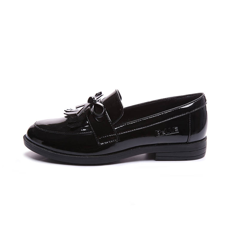 BELLE Low top Kids' Leather Shoes Black Kids'
