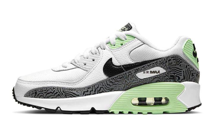 Nike Nike Air Max 90 White Grey Volt GS