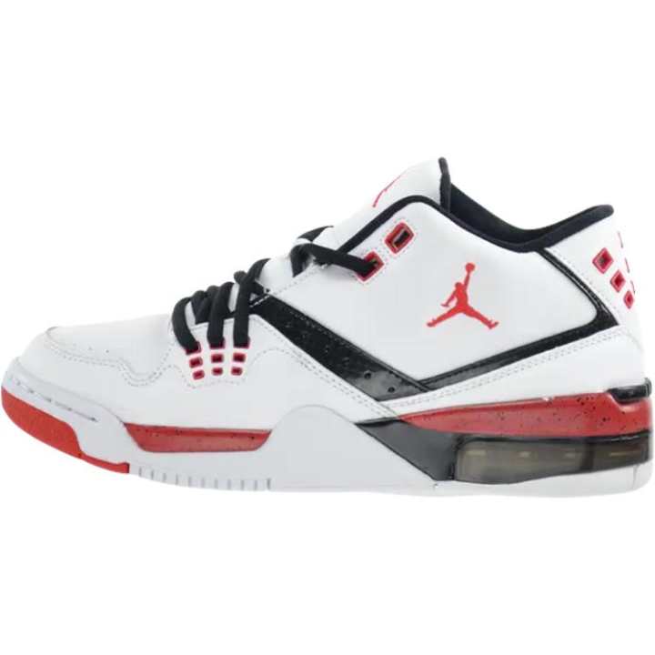 Jordan Jordan Flight 23 Synthetic Leather Mid top Basketball Shoes White Red Unisex