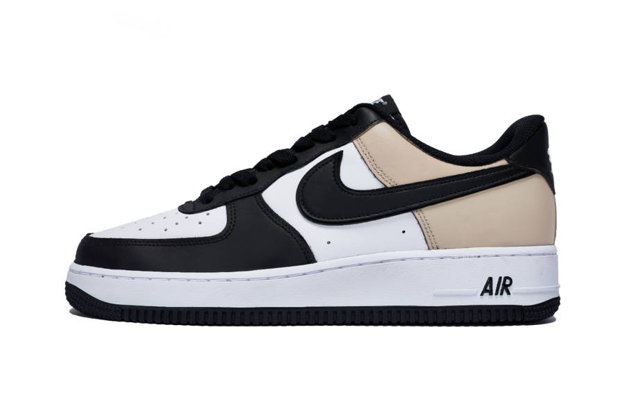 Nike Nike Air Force 1 Yueqiang Latte Leather Slip Resistant Abrasion Resistant Low top Kids' Skateboarding Shoes White
