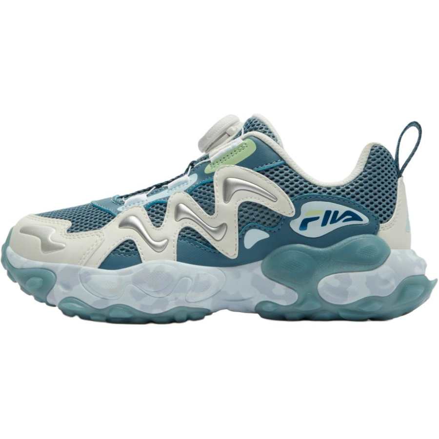 FILA KIDS Dragon Carp Lightweight Cushioning Kids' Outdoor Shoes Dream Blue/Ice Cream Green Kids'