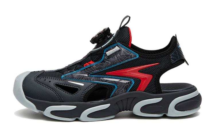 Antakids Comfortable Breathable And Quick Dry Sandal Black Red Teenagers