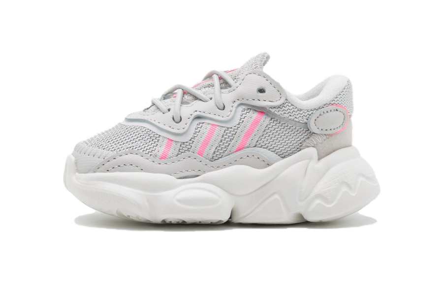 Adidas Adidas Ozweego Anti Slip, Slip Resistant Low top Toddler Shoes White Pink Infant And Toddler