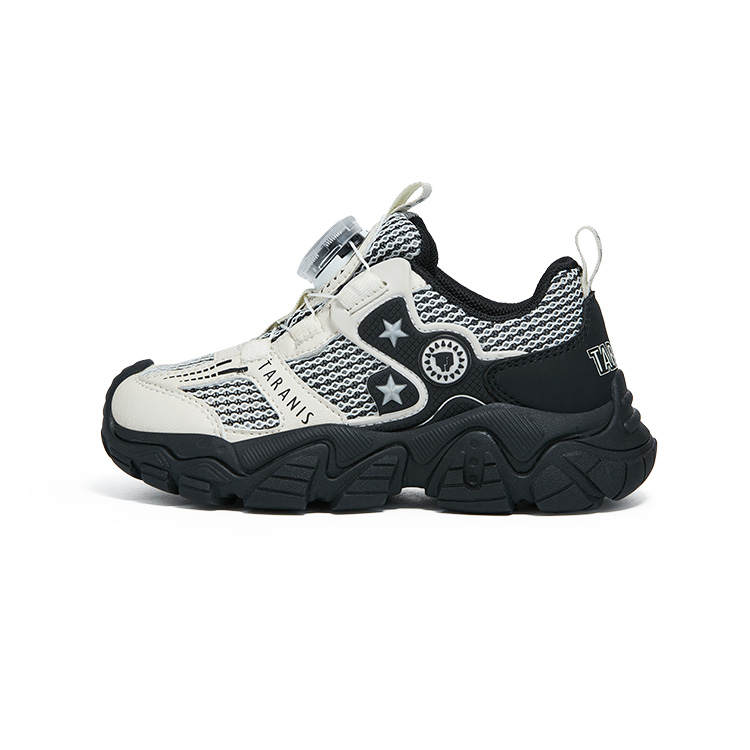 TARANIS Durable Children's Running Shoes Black/White Children Aged 3 7 Years Old