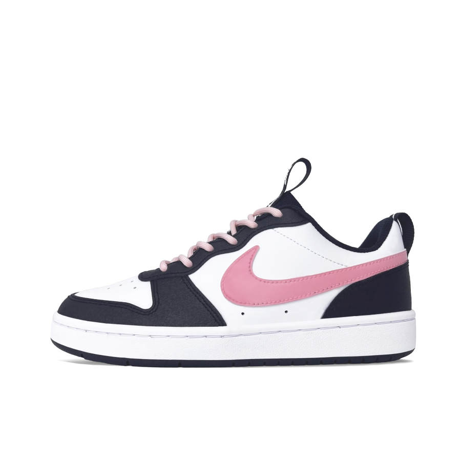 Nike Nike Court Borough Low 2 Slip Resistant Abrasion Resistant Support Low top Kids' Skateboarding Shoes Black Pink