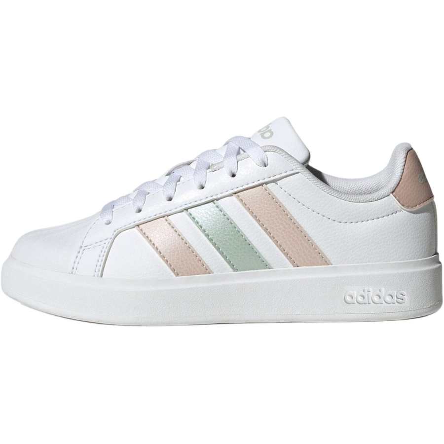 Adidas Adidas Street Talk Low top Kids' Skateboarding Shoes White Pink Green Teenagers