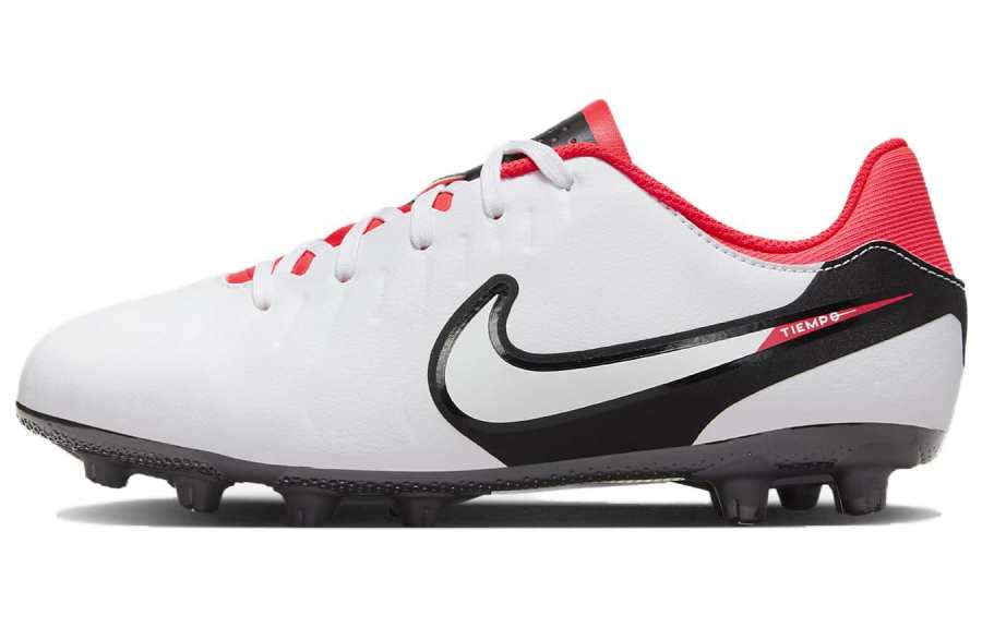 Nike Nike Jr Legend 10 Abrasion Resistant Abrasion Resistant Low top Kids' Soccer Shoes White Red Kids'