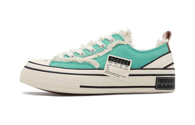 XVESSEL VESSEL Canvas Low top Kids' Skateboarding Shoes Light Blue Children Aged 3 7 Years Old