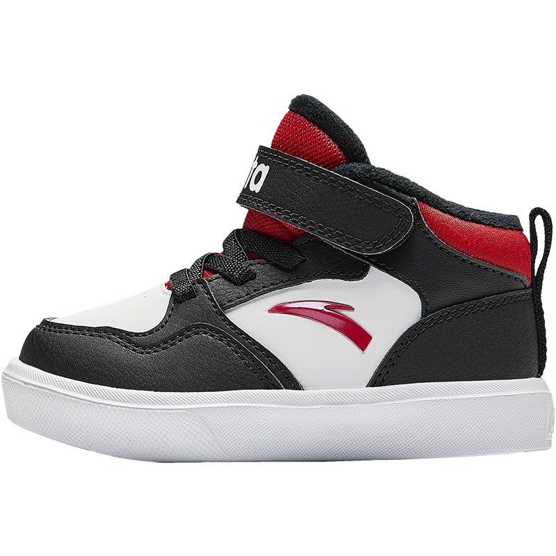 Antakids Lightweight Cushioning Thermal Mid top Toddler Shoes White Black Infant And Toddler