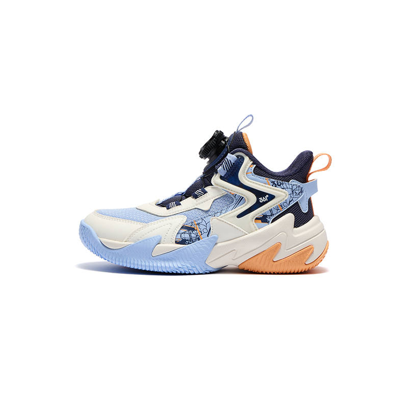 361°KIDS Brave Warrior 2.0 Low top Children's Basketball Shoes Blue White Kids'