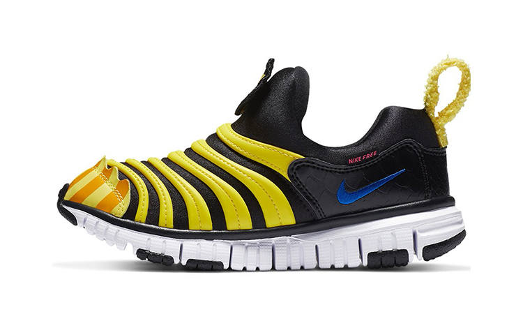 Nike Nike Dynamo Free QS Low top Sports Casual Shoes Black Yellow Children Aged 3 7 Years Old