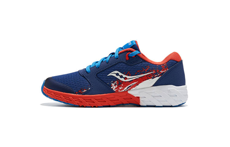 saucony Wind 2.0 Lace Big Kid 'Navy Red'