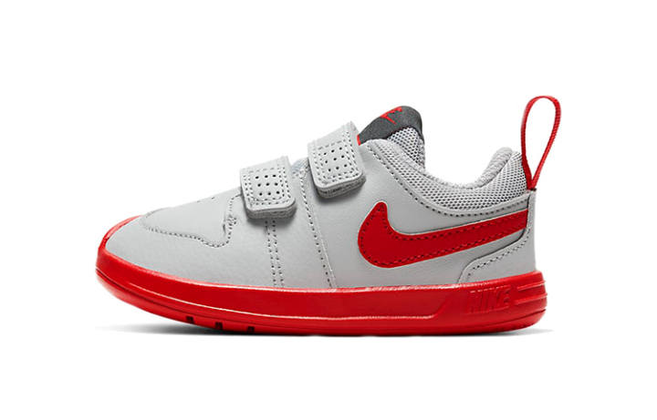 Nike Nike Pico Slip Resistant Cushioning Abrasion Resistant Breathable Low top Toddler Shoes Gray Red Infant And Toddler