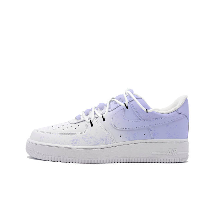 Nike Nike Air Force 1 Purple Tone Monologue Slip Resistant Low top Skateboard Shoes Light Purple Kids'