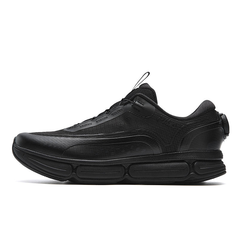 FILA Low top Casual Training Physical Fitness Test & Exam City Commuting Running Shoes Men's Galloping Horse Black
