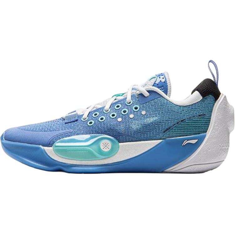 Li-Ning YOUNG Li Ning YOUNG All City 12 V2 Slip Resistant Low top Basketball Shoes Teal Blue Teenagers