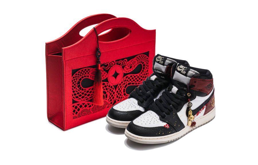 Jordan Jordan Air Jordan 1 OG High Leather High top Children's Basketball Shoes Black Teenagers