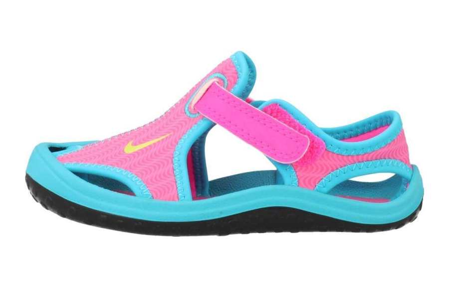 Nike Nike Sunray Protect TD Hook and loop Sports Sandals Blue Pink Infant And Toddler