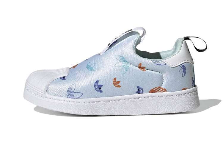 Adidas Originals SUPERSTAR 360 Comfortable Low top Kids' Skateboarding Shoes Blue Children Aged 3 7 Years Old