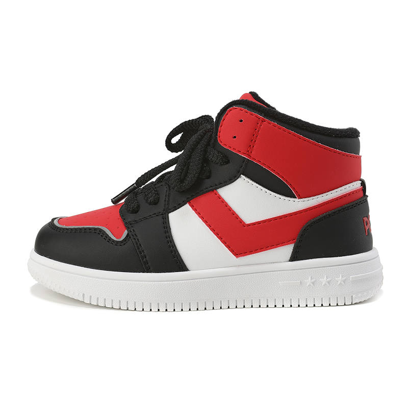 Pony Slip Resistant Anti Kick Thermal Slip Resistant Anti Kick Thermal Kids Lifestyle Shoes Black Red Kids'