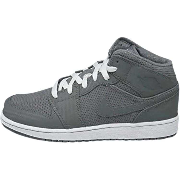 Jordan Jordan Air Jordan 1 Mid top Kids' Skateboarding Shoes Gray Teenagers