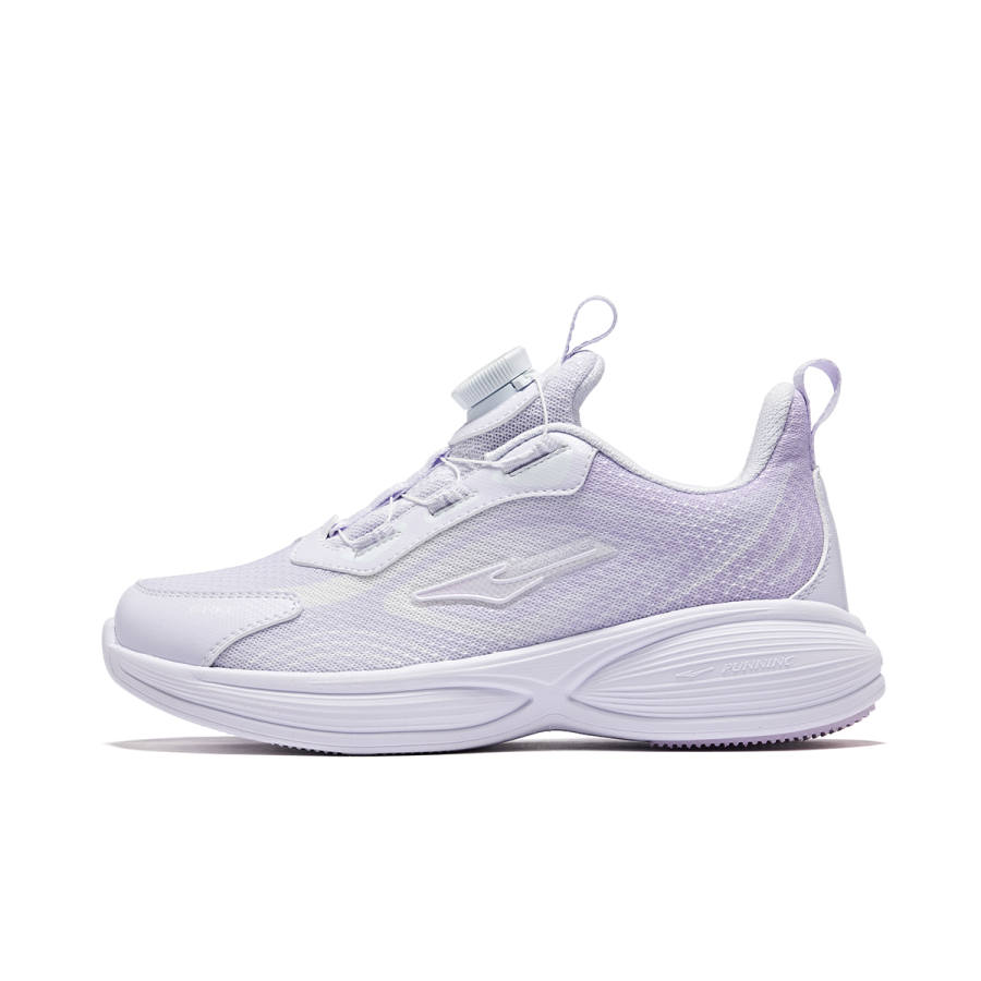 ERKE KIDS Chasing Wind 3 Textile, Synthetic Leather Low top Running Shoes Nisi Purple/Numbers Lavender Kids'
